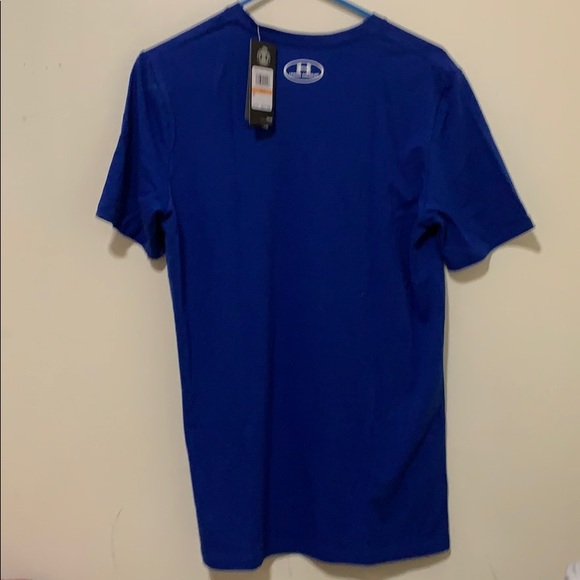 UNDER ARMOUR - Blue Logo T-shirt Mens - Picture 3 of 6